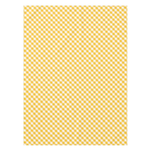 Gelbes Gingham-Karo-Muster Tischdecke (Vorderseite)