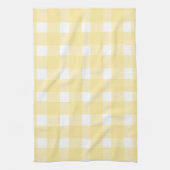 Gelbes Gingham-Küchenhandtuch Geschirrtuch (Vertikal)