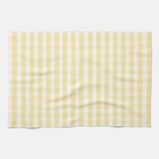 Gelbes Gingham-Küchentuch Geschirrtuch