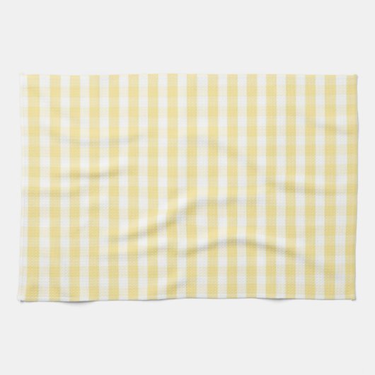 Gelbes Gingham-Küchentuch Geschirrtuch (Horizontal)