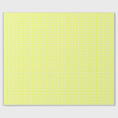 Gelbes Gingham Scheckpapier Geschenkpapier (Flach)