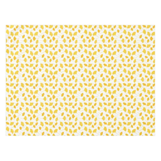 Gelbes Ginkgo-Leaf-Muster Tischdecke (Vorderseite (Horizontal))