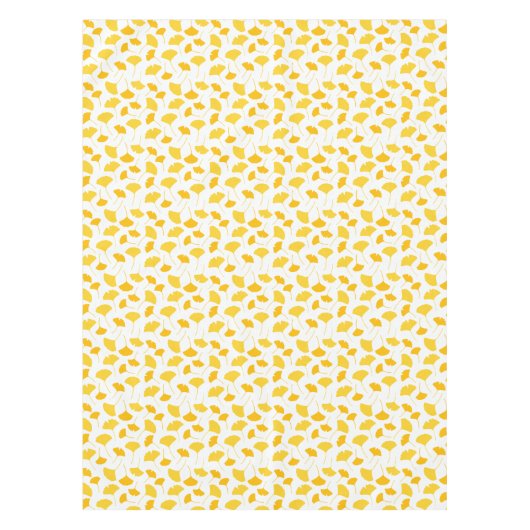 Gelbes Ginkgo-Leaf-Muster Tischdecke (Vorderseite)