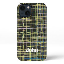 Gelbes Gitter Abstraktes Kunstmuster