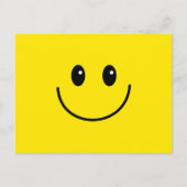 Gelbes Glück lächelnd Gesicht Postkarte (Vorderseite)