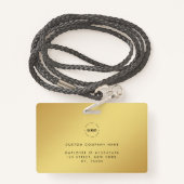 Gelbes Gold Foto-ID-Karte mit benutzerdefiniertem  Ausweis (Rückseite mit Schlüsselband)