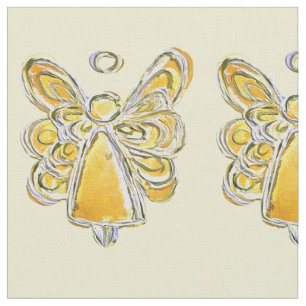 Gelbes Gold Guardian Engel Kunststoffe Stoff