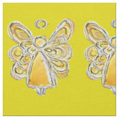 Gelbes Gold Guardian Engel Kunststoffe Stoff (Nahaufnahme)