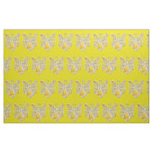Gelbes Gold Guardian Engel Kunststoffe Stoff (Fat Quarter (45,7 x 55,9 cm))