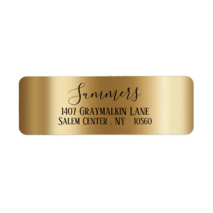 gelbes Gold Pinselschrift
