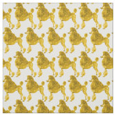 Gelbes Gold-Poodle Stoff (Muster)