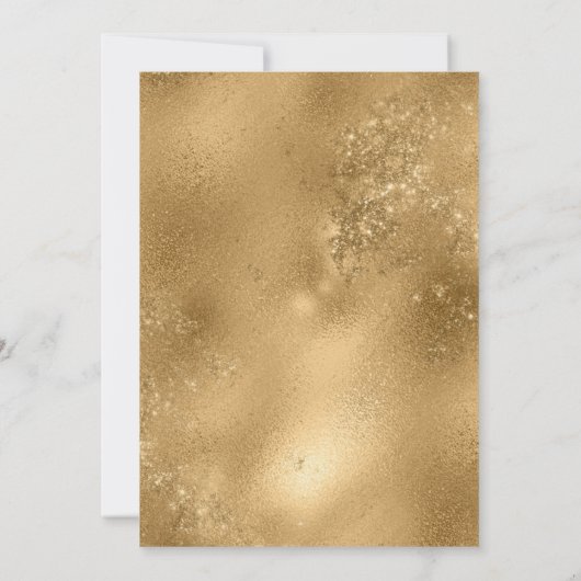 Gelbes Gold und jedes Karierte Hintergrundbild Einladung (Rückseite)