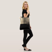 Gelbes Gold und schwarzer einfacher Name Tasche (Am Model)