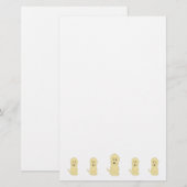 Gelbes Goldendoodle-Hund-Design Briefpapier (Vorne/Hinten)