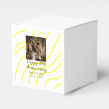 Gelbes goldenes Foto 30. Hochzeitstag Name