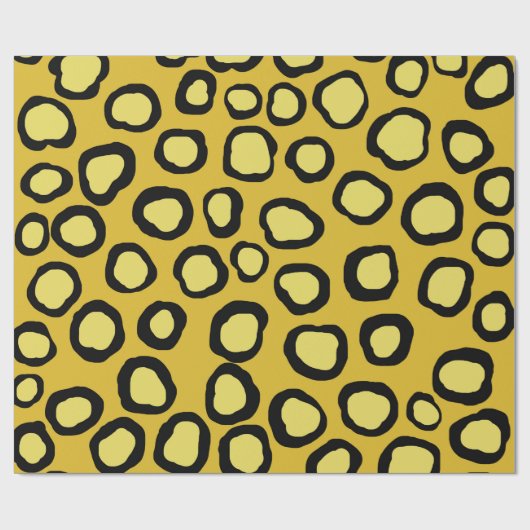 Gelbes Goldmedaille Geschenkpapier (Flach)