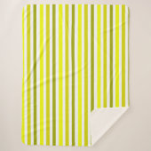 Gelbes Goldstreifen Sherpa Blanket Sherpadecke (Vorderseite)