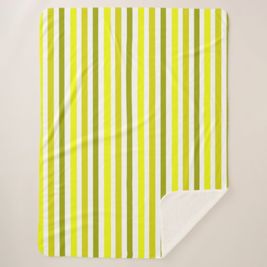 Gelbes Goldstreifen Sherpa Blanket Sherpadecke (Vorderseite)