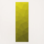 Gelbes Gradient Geometrisches Mesh Muster Yogamatte (Vorderseite)