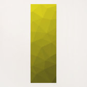Gelbes Gradient Geometrisches Mesh Muster Yogamatte (Rückseite)