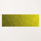Gelbes Gradient Geometrisches Mesh Muster Yogamatte (Vorderseite (Horizontal))
