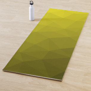 Gelbes Gradient Geometrisches Mesh Muster Yogamatte