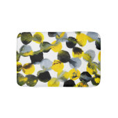 Gelbes, graues und schwarzes Intertactions Badematte (Vorderseite)