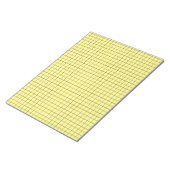 Gelbes großes Graph Paper Notizblock (angewinkelt)