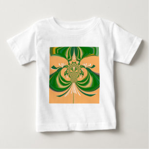 Gelbes grünes Design. Baby T-shirt