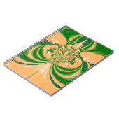 Gelbes grünes Design. Notizblock (Linke Seite)