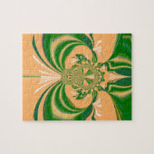 Gelbes grünes Design. Puzzle (Horizontal)