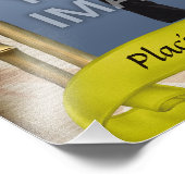 Gelbes Gürtelportrait mit einem Foto (Ecke)