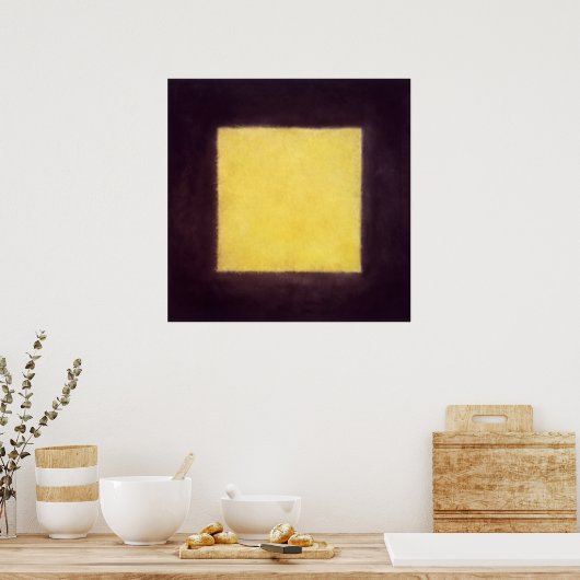 gelbes Haar Poster (Küche)