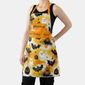 Gelbes Halloween mit Gespenstern, Pumpkins und Fle Schürze (InSitu)