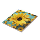 Gelbes Happy Floral Fliese (Seite)