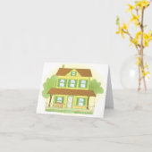 Gelbes Haus Karte (Gelbe Blume)