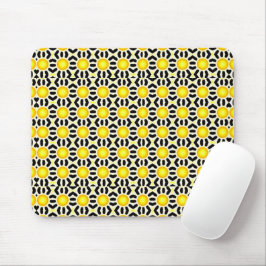 Gelbes helles Punktmuster Mousepad