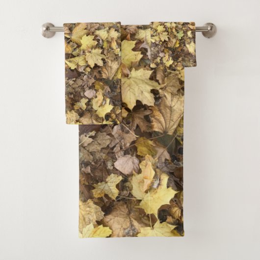 Gelbes Herbstleaves Handtuch-Set Badhandtuch Set (Insitu)