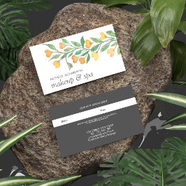 Gelbes Herz | Berufliche weibliche Erinnerung Terminkarte