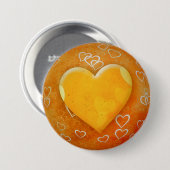 Gelbes Herz Button (Vorne & Hinten)