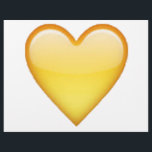 Gelbes Herz - Emoji Flyer<br><div class="desc">Gelbes Herz - Emoji</div>