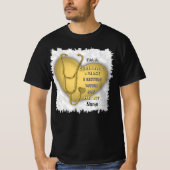 Gelbes Herz Geriatrische Krankenschwester T-Shirt (Vorderseite)