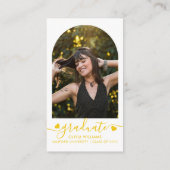 Gelbes Herz QR Code Uni Fund Foto Begleitkarte (Rückseite)