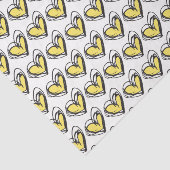 Gelbes Herzgewebe — Trendy & Elegant Seidenpapier (Ausschnitt)