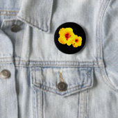 Gelbes Hibiskus Abzeichen Button (Beispiel)
