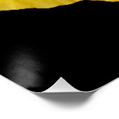 Gelbes Hibiskus Blume Foto Poster (Ecke)