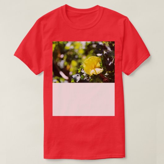 Gelbes Hibiskus TShirt (Design vorne)