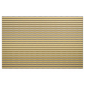 Gelbes Hippie Zickzack ZigZag Boho Muster Stoff (Yard (91,4 cm))