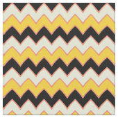 Gelbes Hippie Zickzack ZigZag Boho Muster Stoff (Nahaufnahme)