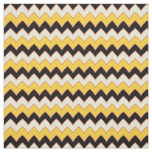 Gelbes Hippie Zickzack ZigZag Boho Muster Stoff